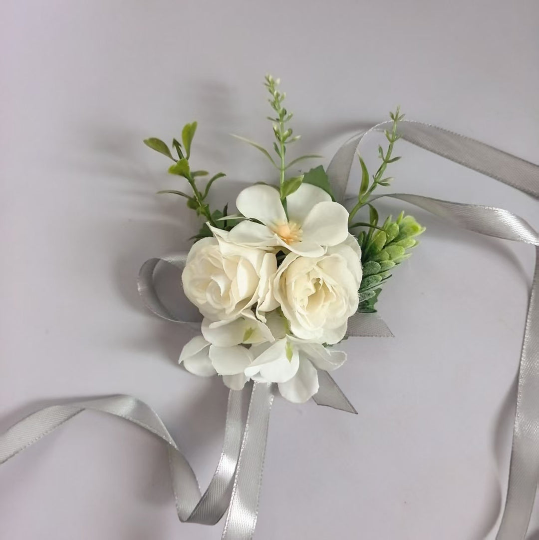 Elegante Bloemen Corsage Speld