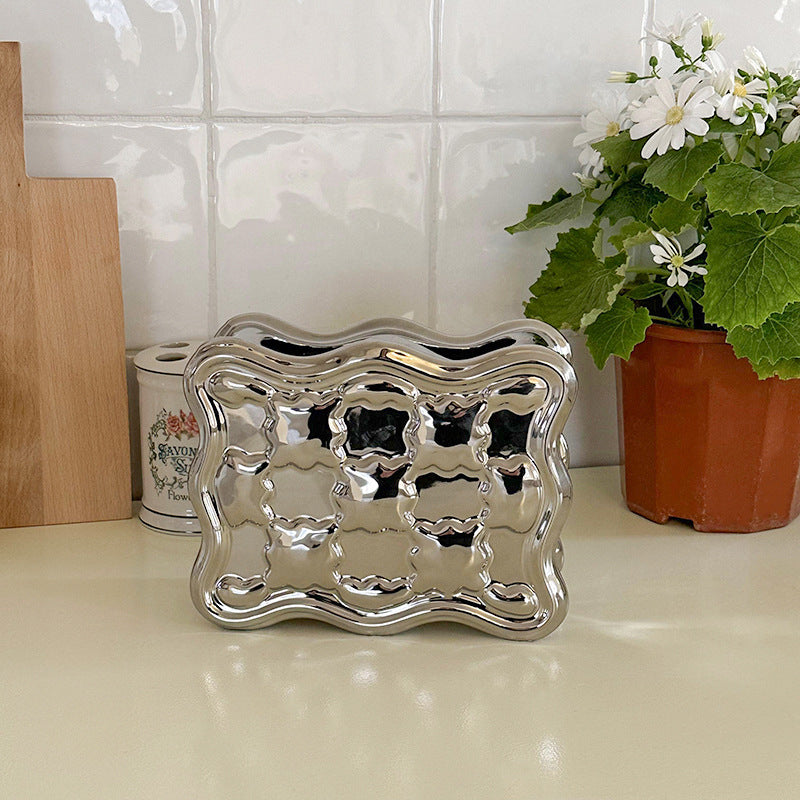 Decoratieve RVS Tissueshouder