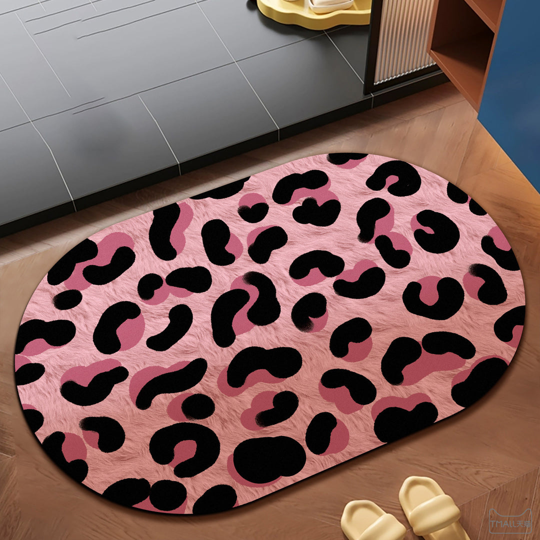 Pluche Luipaardprint Vloerkleed
