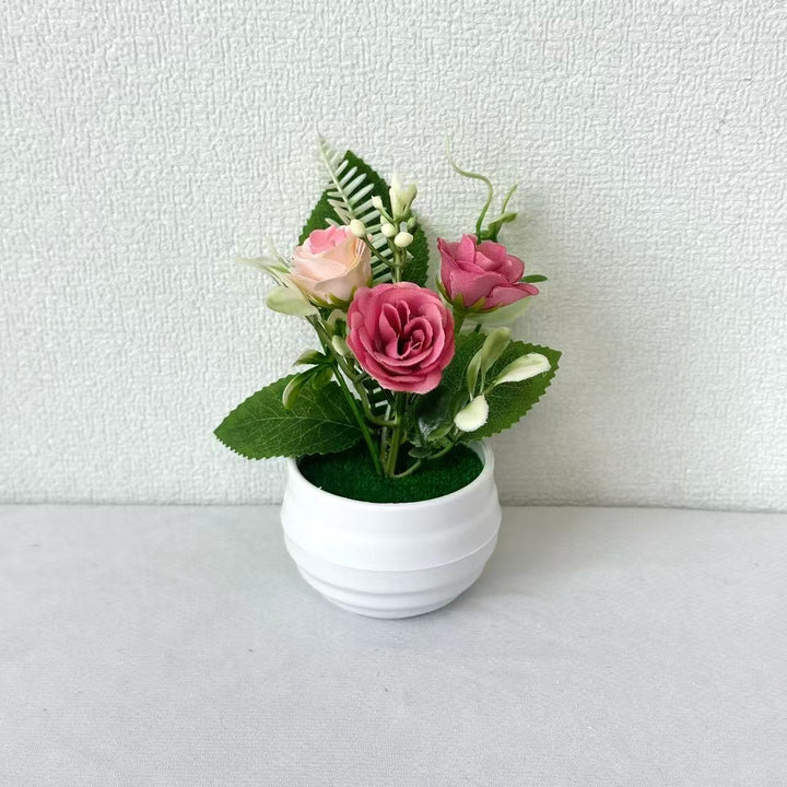 Levensechte Bloemarrangement in Decoratieve Pot voor Thuisdecoratie