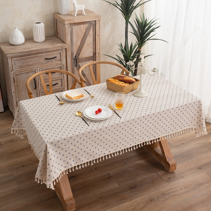 Elegante Tafelkleed met Kwastje Trim
