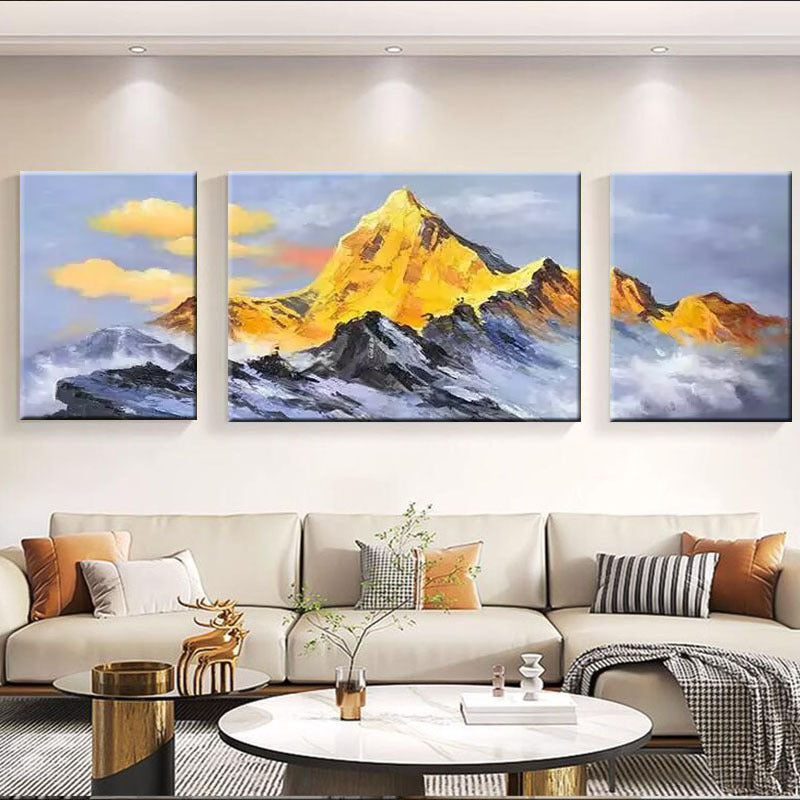 Majestueus Berglandschap Canvas Kunstwerk
