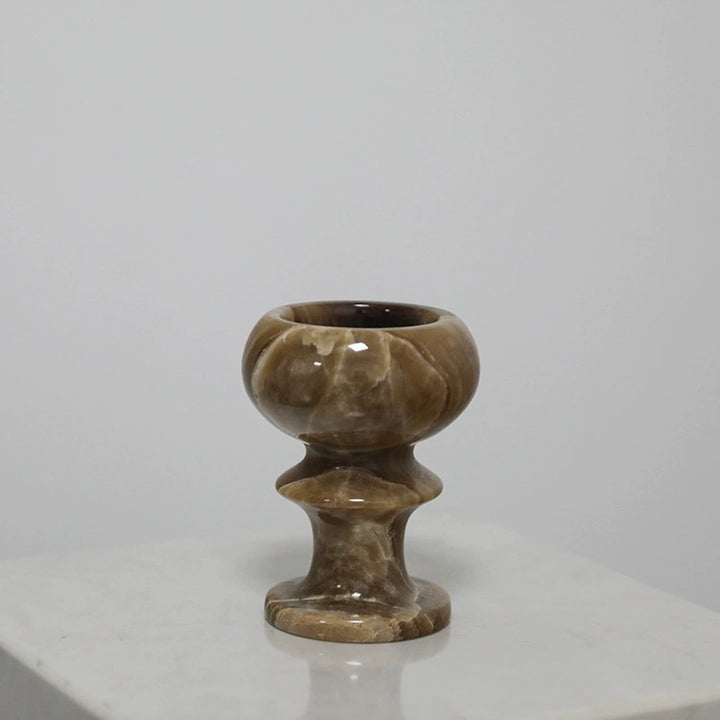 Elegant Decoratieve Marmeren Kaarsenhouder