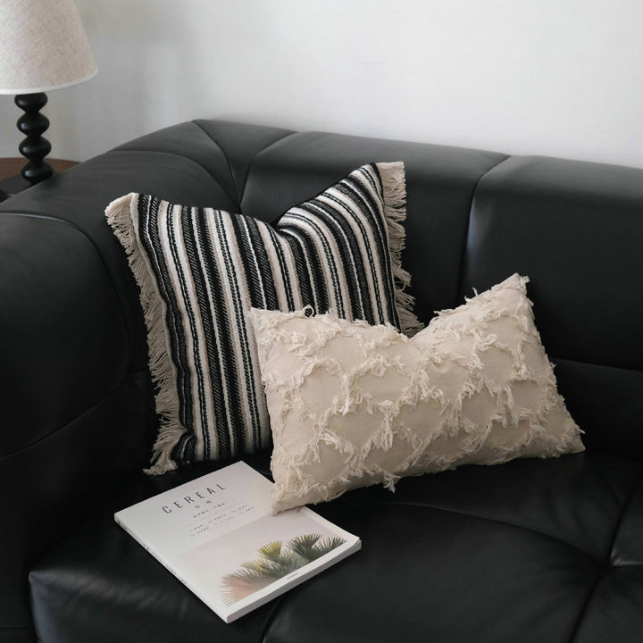 Gestreepte Franje Decoratieve Kussen