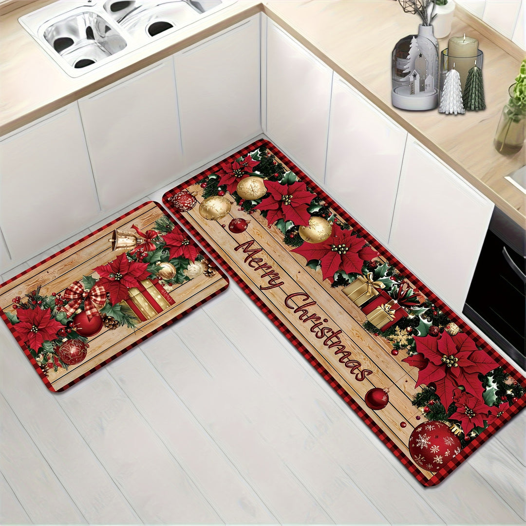 Feestelijke Winter-Thema Keukenmat