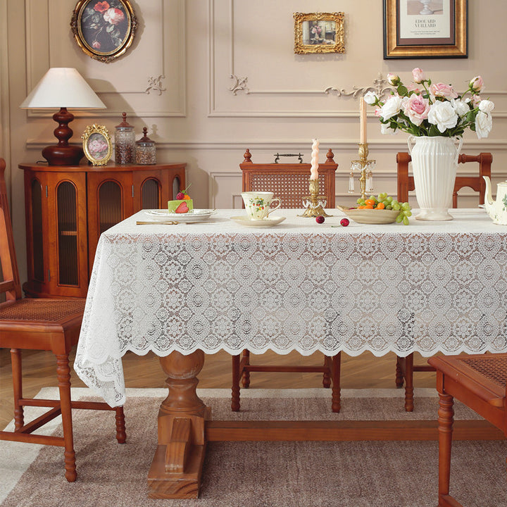 Decoratieve Elegante Kant Tafelkleed