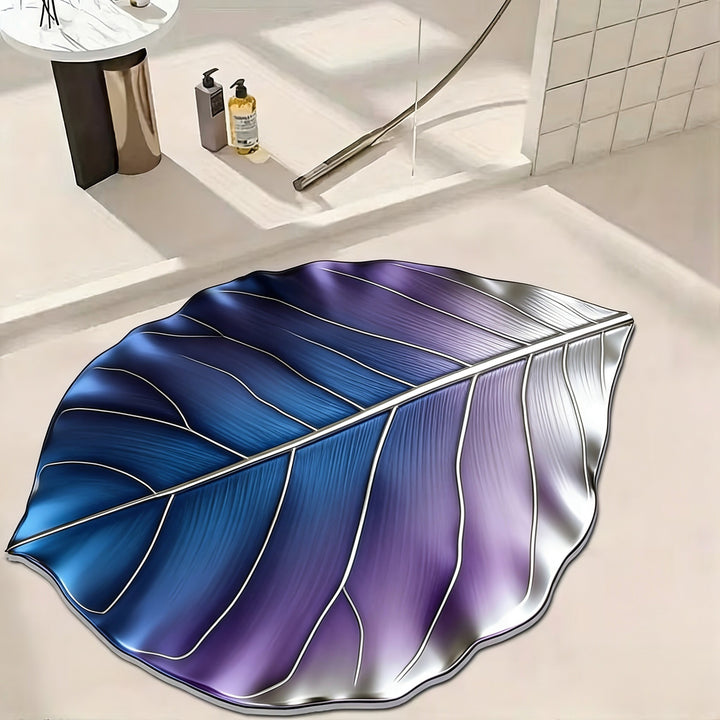 Bladvormige Decoratieve Badmat