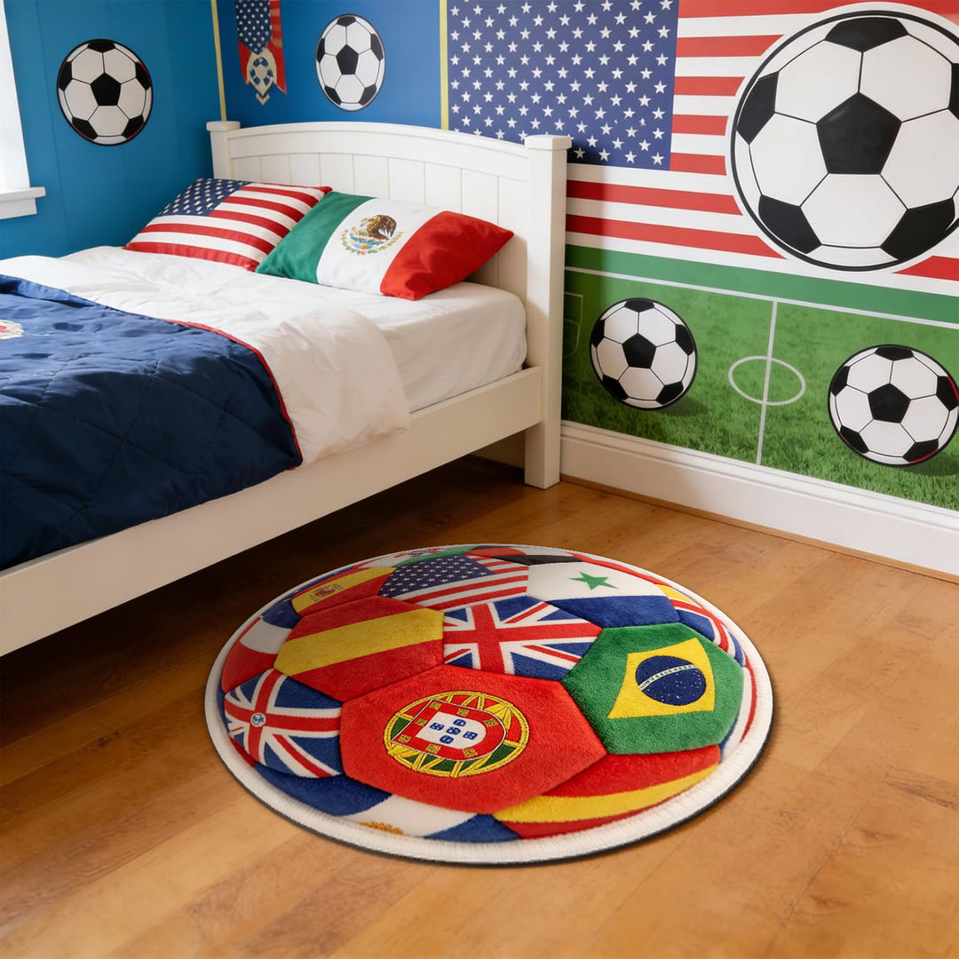 Voetbal Bal-Thema Vloerkleed