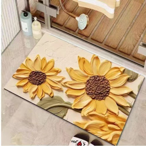 Bloemmotief Mat