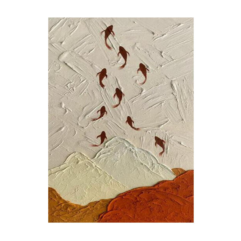 Textured Vis-Thema Canvas Kunst