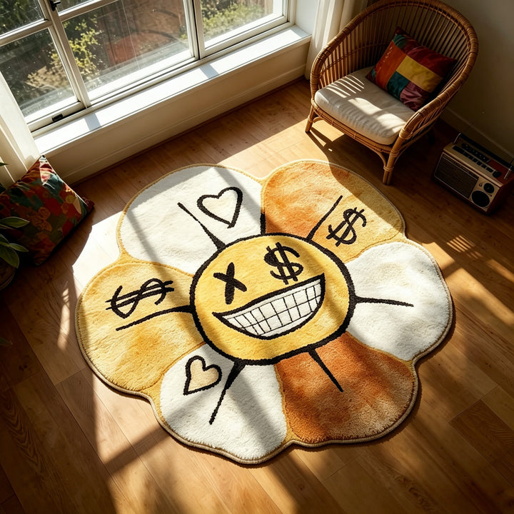 Artistiek Bloemvormig Vloerkleed
