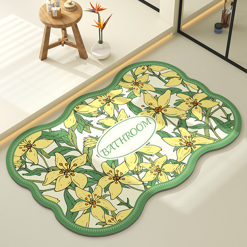 Decoratieve Bloemen Vloerkleed