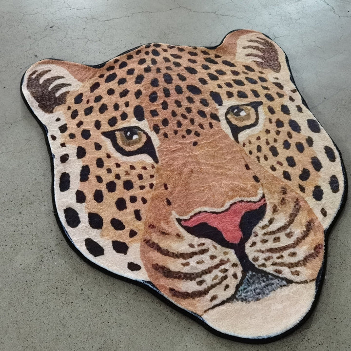 Leopard-Thema Pluche Vloerkleed
