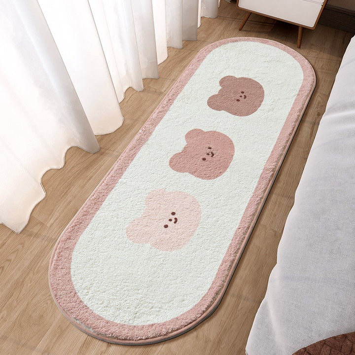 Zachte Pluche Bunny Themed Vloerkleed