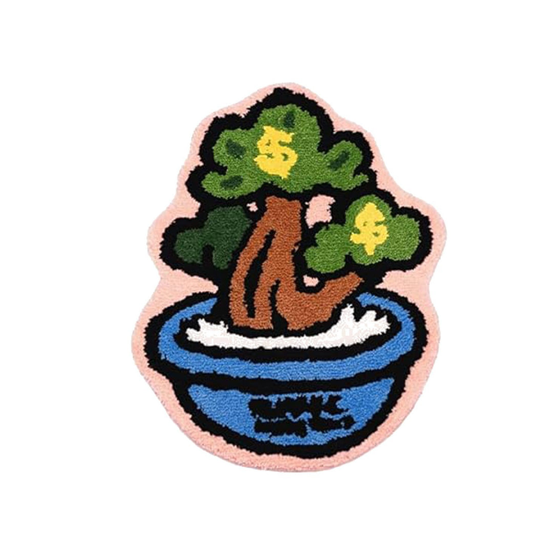 Schattige Planten-Thema Badmat
