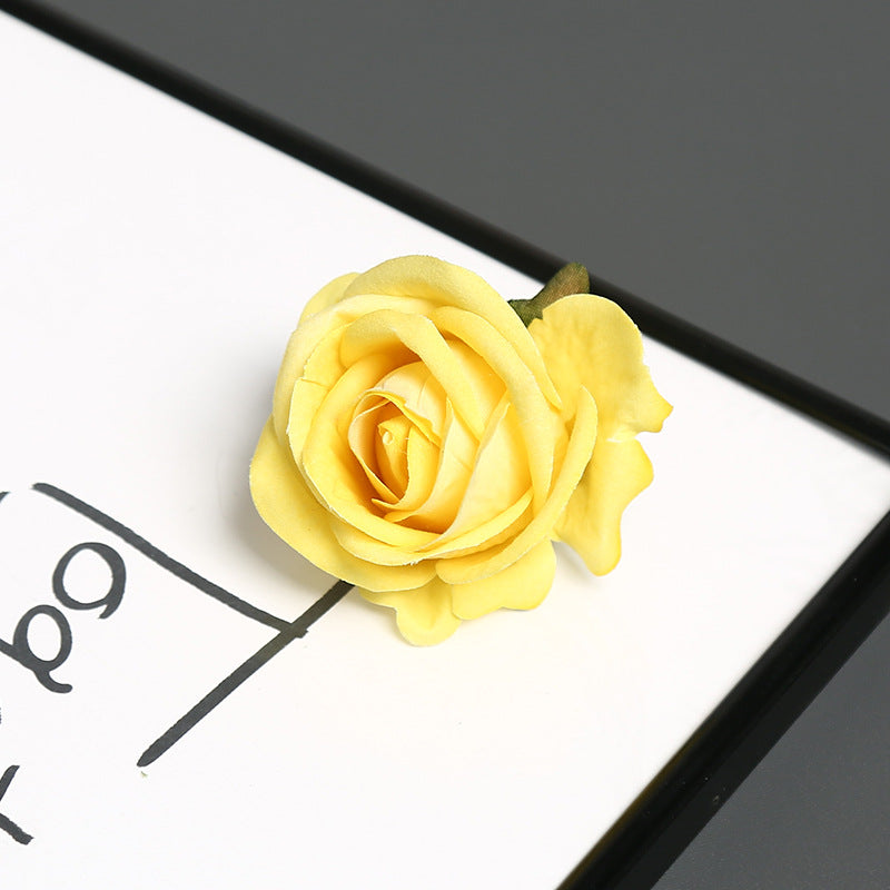 Elegante Zijde Rozen Speld voor Decoratief Gebruik