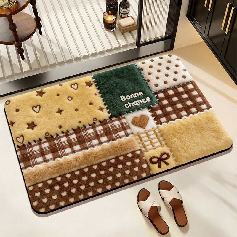 Pluche Decoratieve Badmat