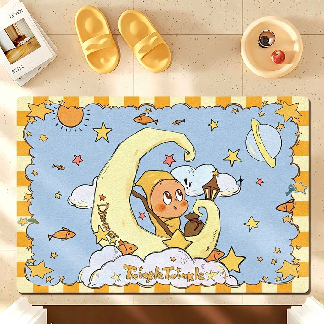 Speelse Badmat met Cartoon-Thema