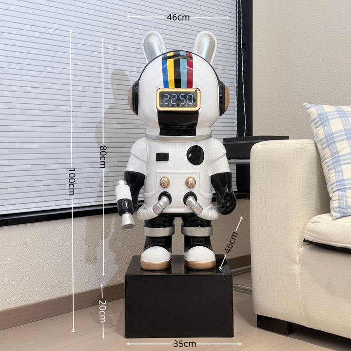 Decoratieve Astronaut Klok Figurine voor Thuisdisplay