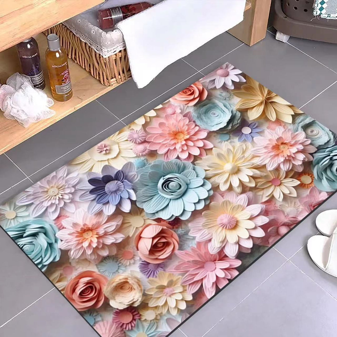 Bloemmotief Mat