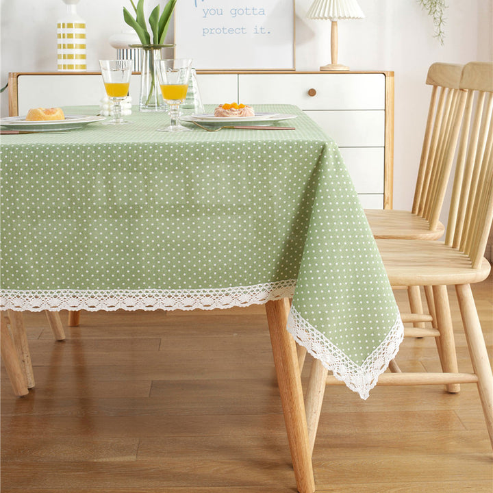 Polka Dot Kant Trim Tafellaken