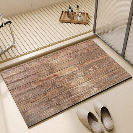 Rustieke Houten Lamel Badmat