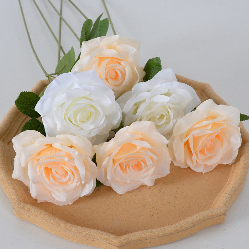 Elegante Zijde Rozen Haarsieraad