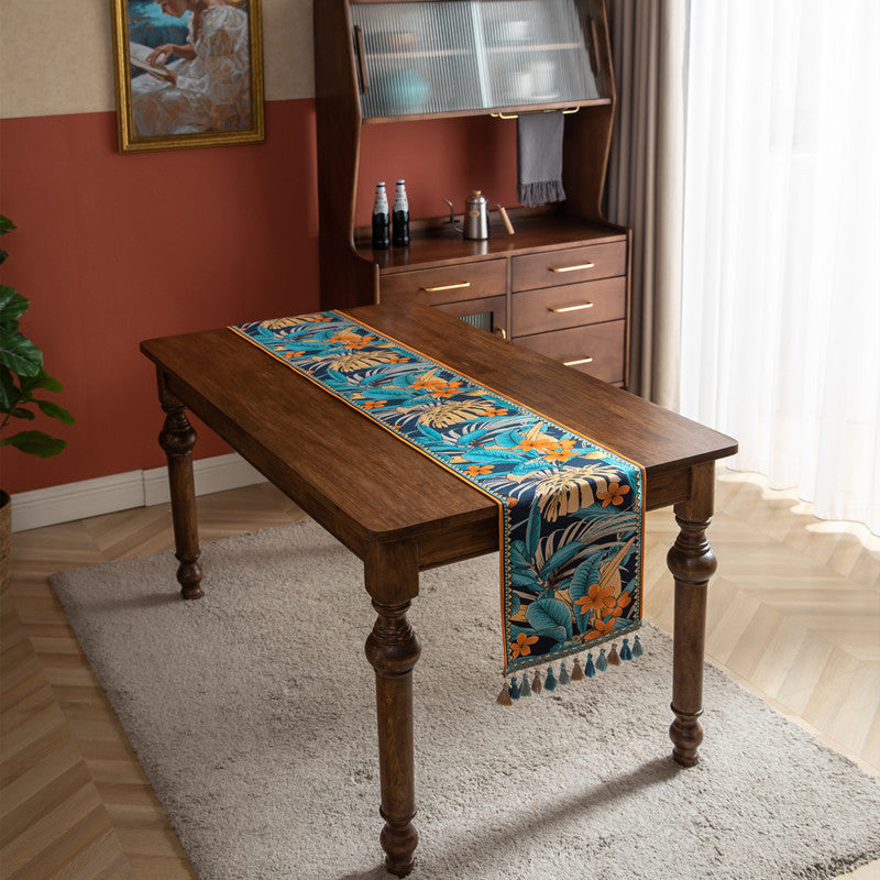 Bloemen Borduur Tafel Loper