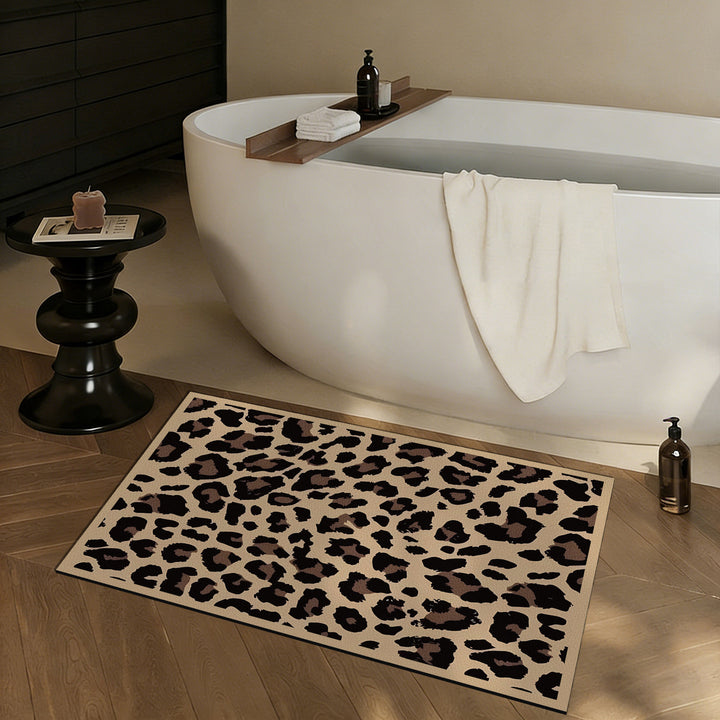 Pluche Luipaardprint Vloerkleed
