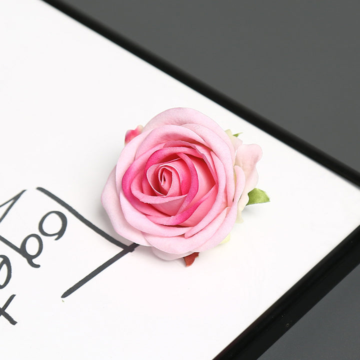 Elegante Zijde Rozen Speld voor Decoratief Gebruik