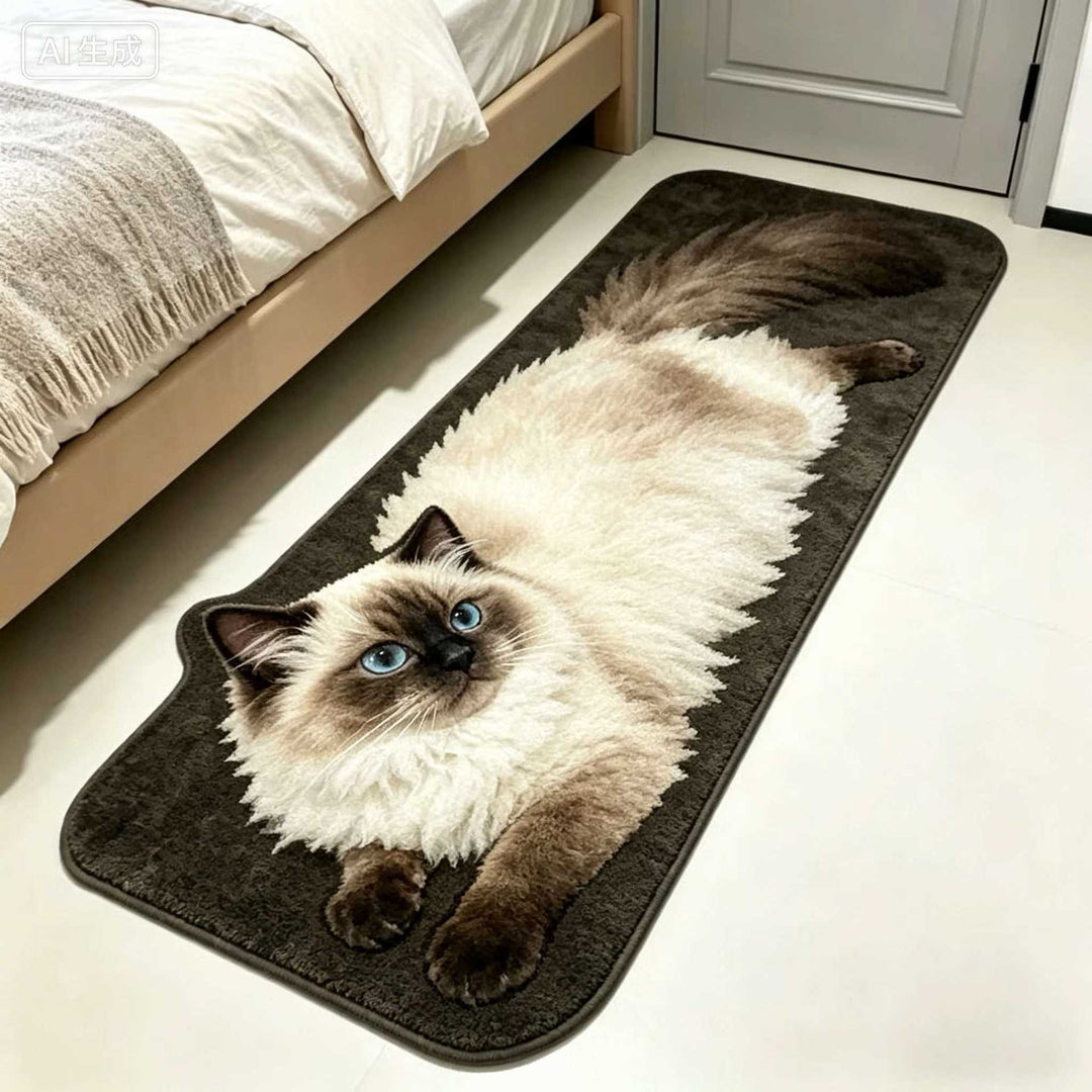Kat-Thema Pluche Vloerkleed