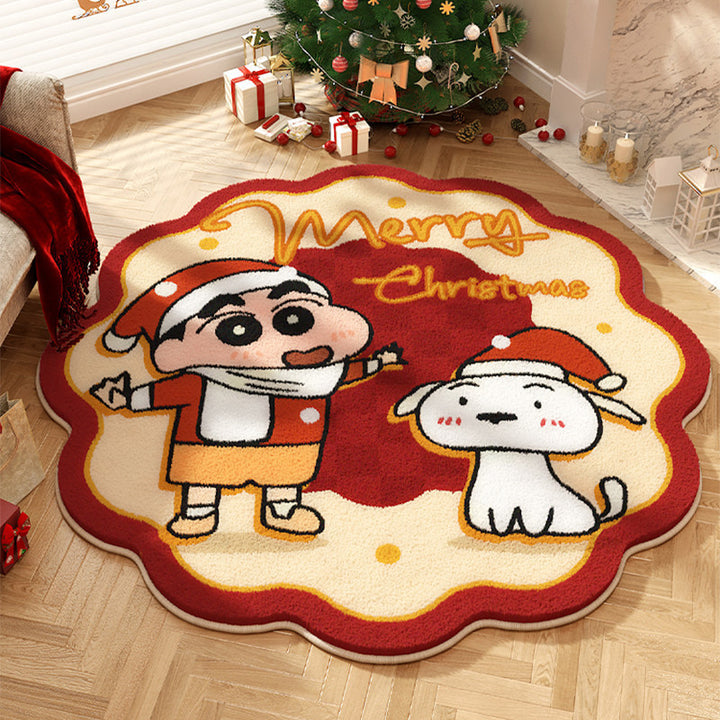 Cartoon Kerst Themapers Kleed