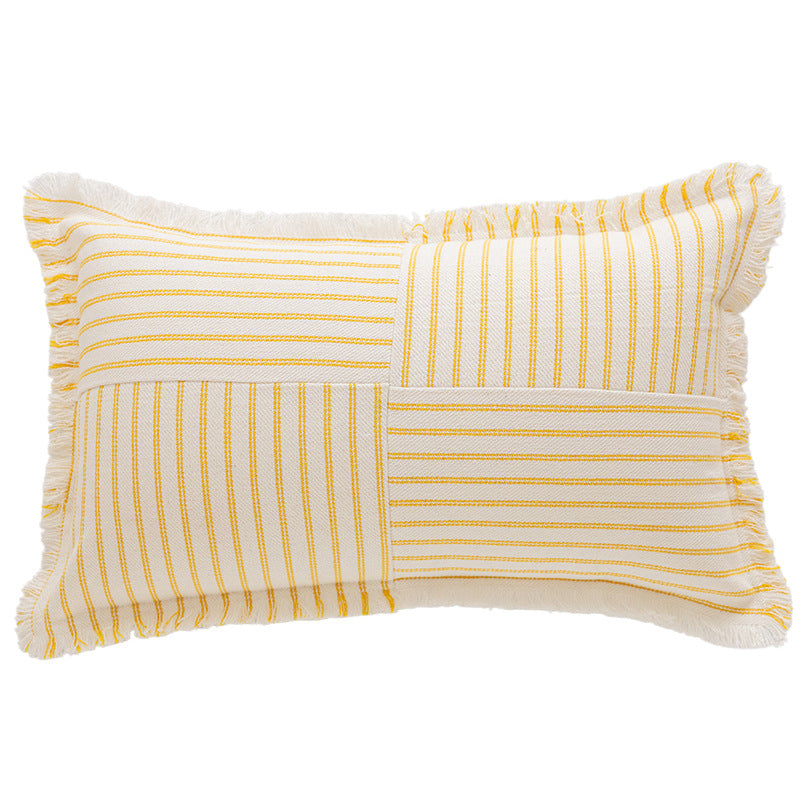 Textured Stripe Decoratieve Gooi Kussen