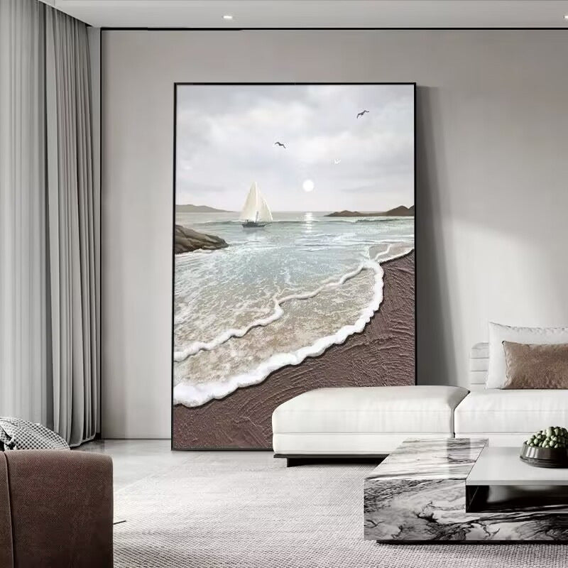 Artistiek Zeelandschap Canvas Kunst