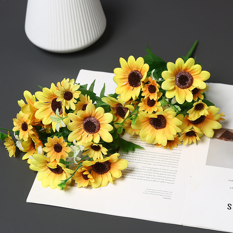 Decoratieve Nep Zonnebloem Boeket voor Thuis Display