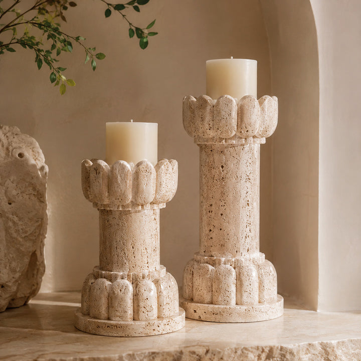Contemporary Stone Decoratieve Kaarsenhouders