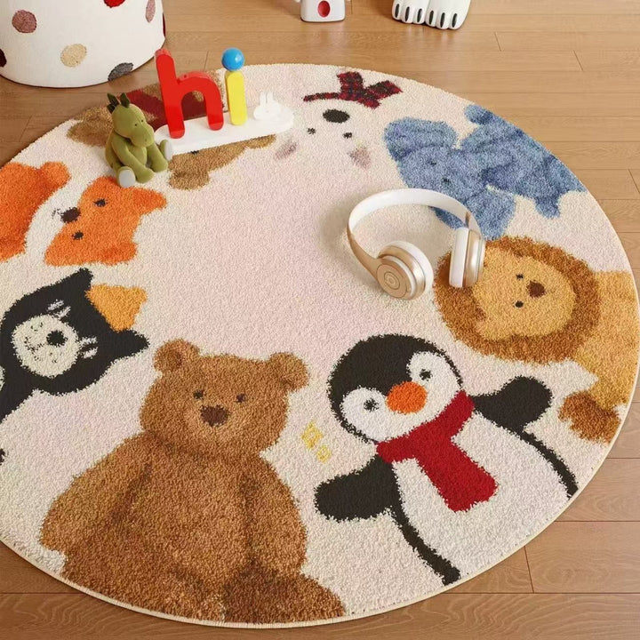 Cartoon-Themed Pluche Vloerkleed voor Hu décor