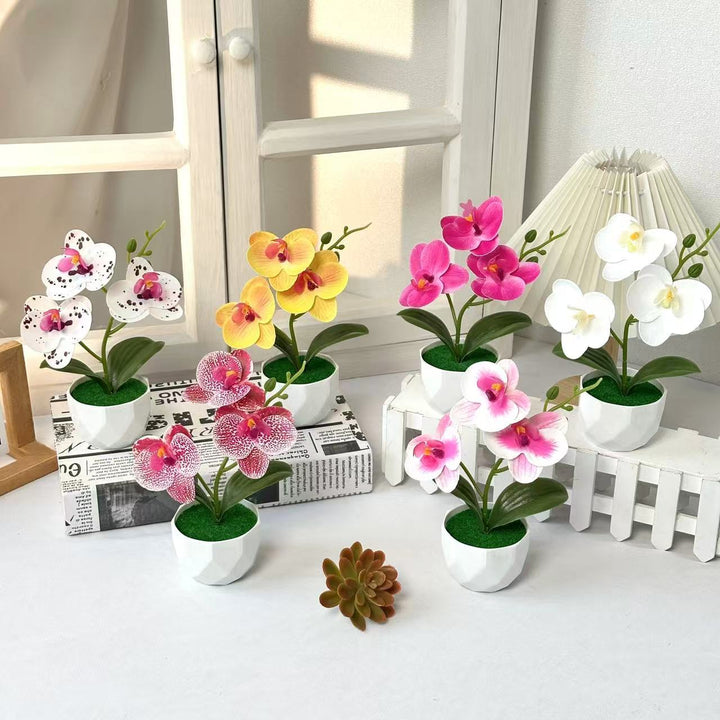 Kunstmatige Orchidee Arrangement voor Binnen Decoratieve Thuis Weergave