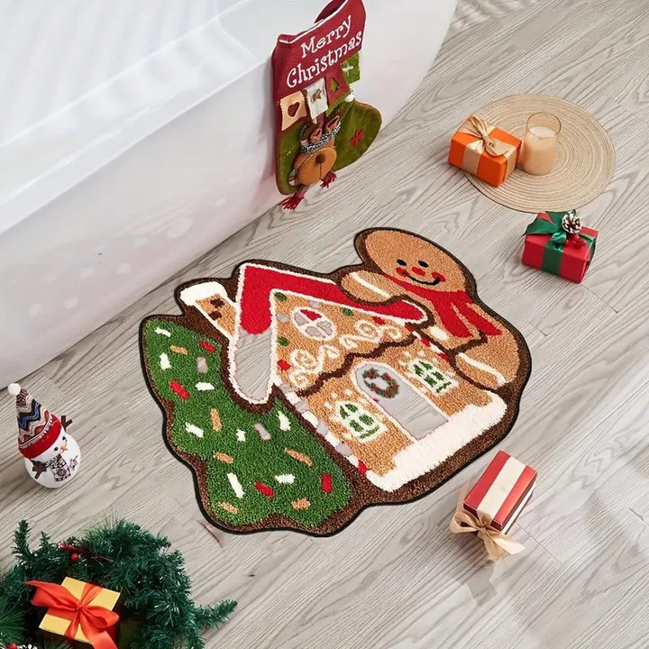 Winter-Themed Pluche Badmat