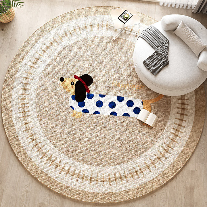 Decoratieve Honden-Thema Area Rug voor Thuisdecoratie