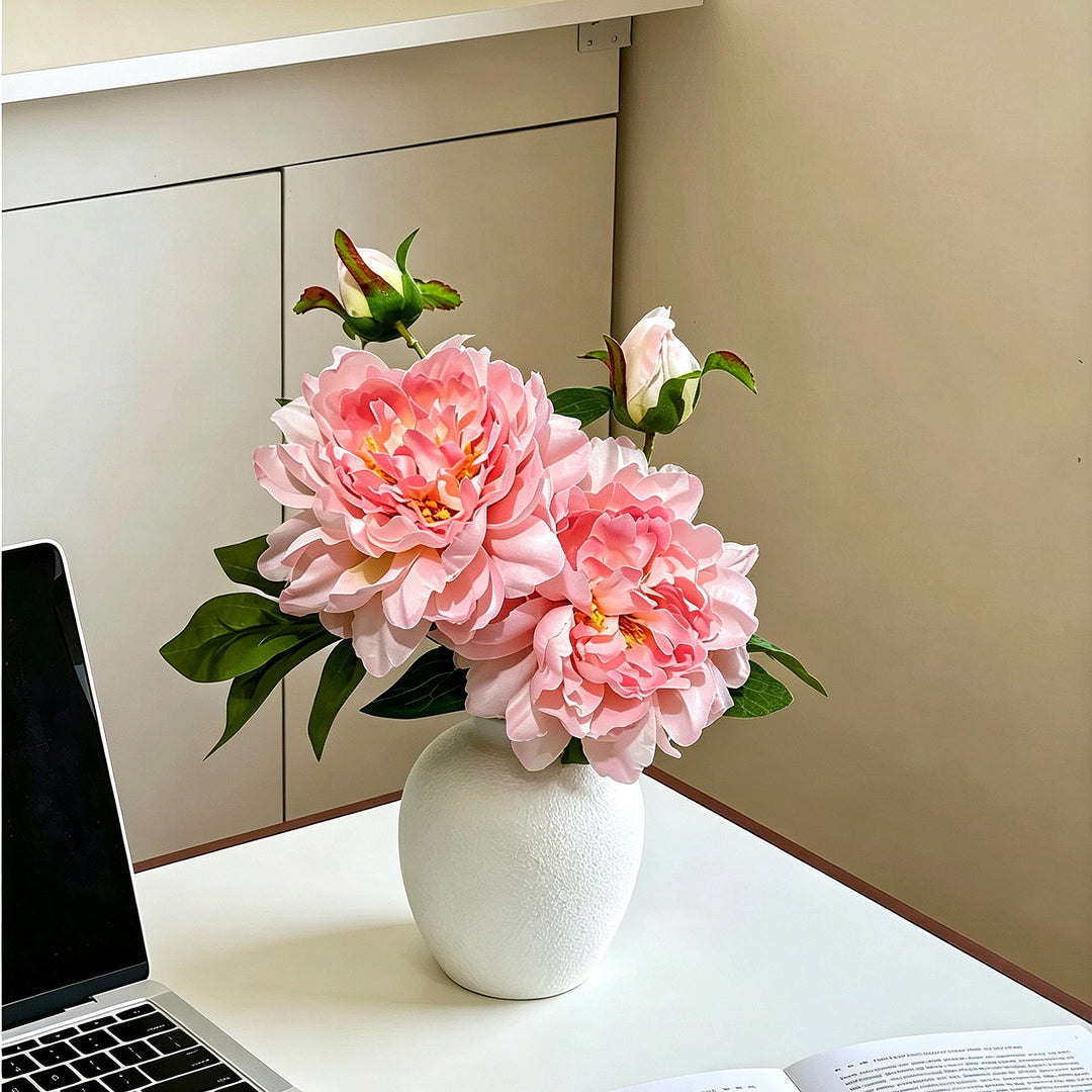 Levensechte Pioenbloem Arrangement