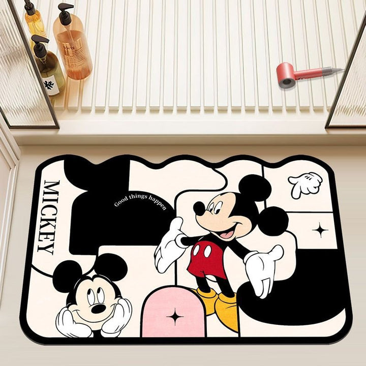 Mickey Mouse Themed Plush Badmat