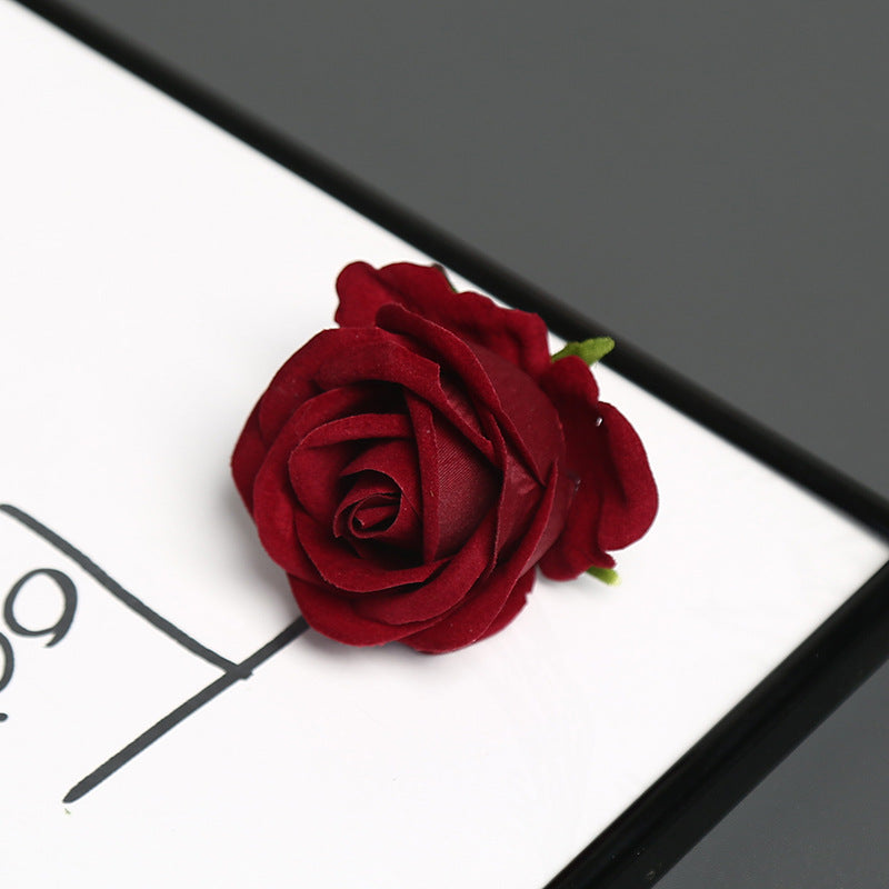 Elegante Zijde Rozen Speld voor Decoratief Gebruik