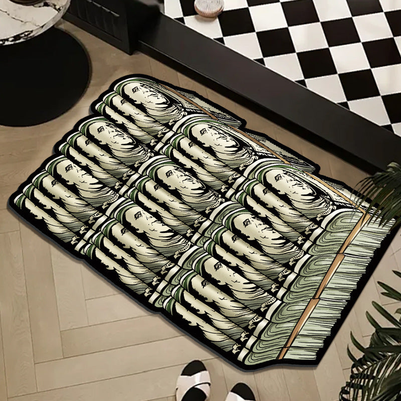 Money Roll Decoratieve Area Mat