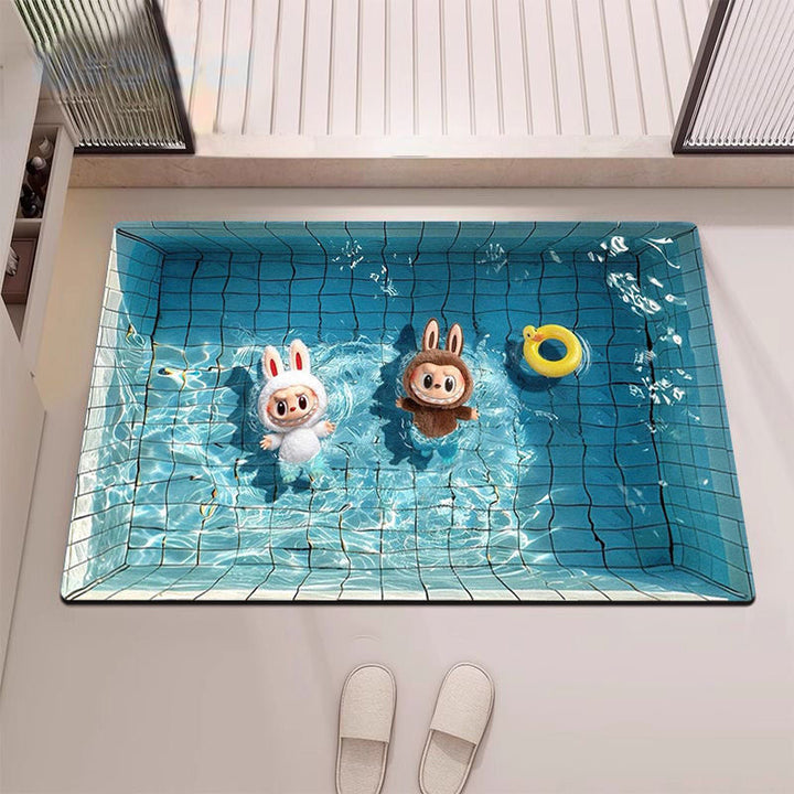 Schattig Cartoon Monster Tapijt voor Binnen Decor