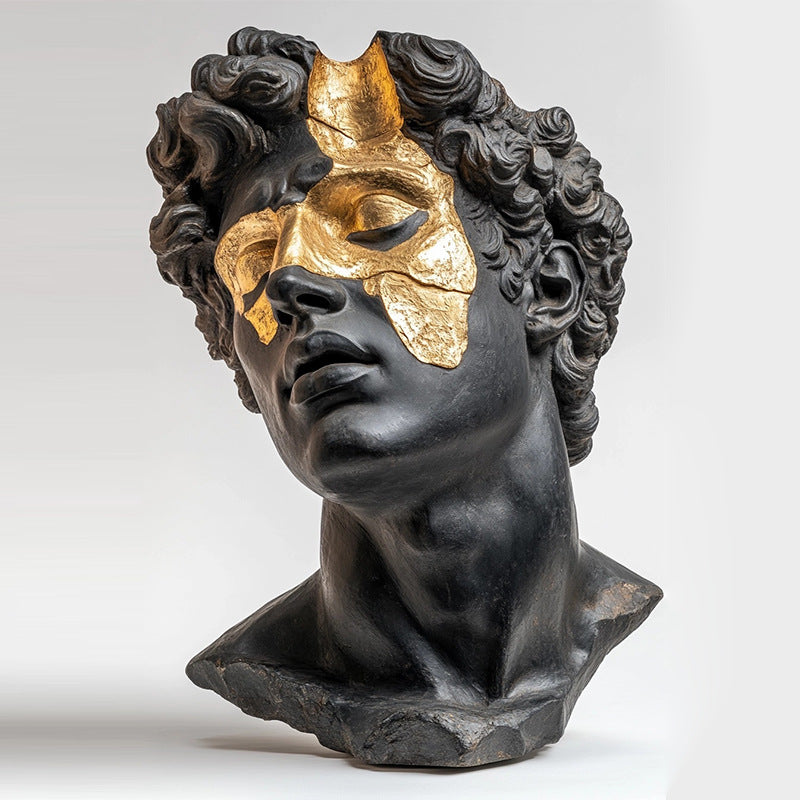 Artistieke Decoratieve Gemaskerde Buste Sculptuur