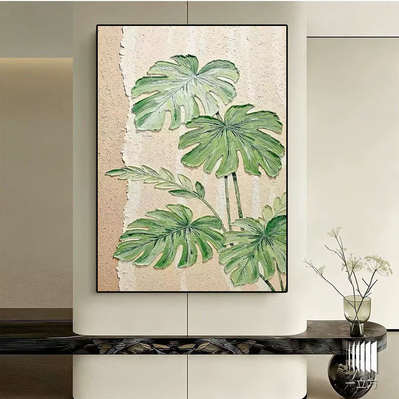 Botanische Relief Canvas Kunstwerk