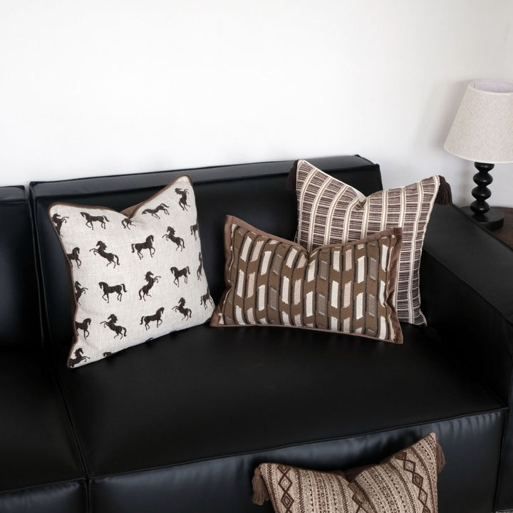 Textured Throw Pillow voor Sofa Huishouddecoratie