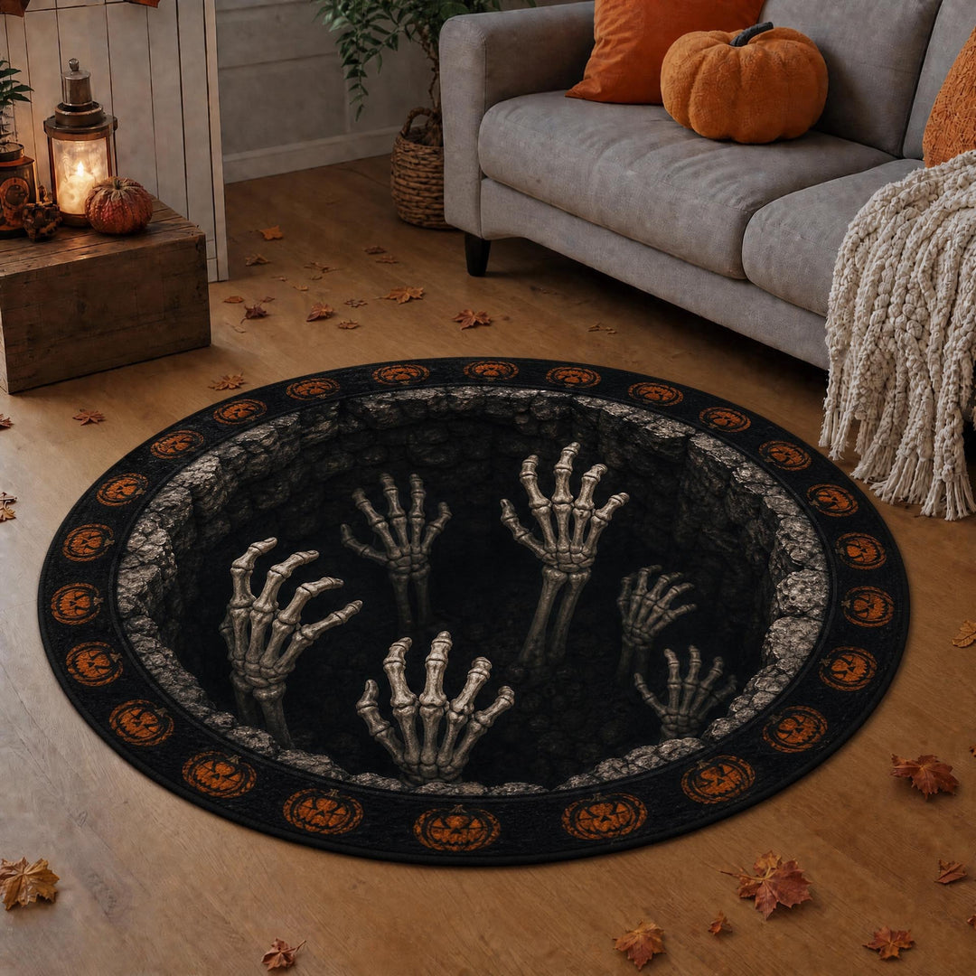 3D Kat Thema Ronde Vloerkleed