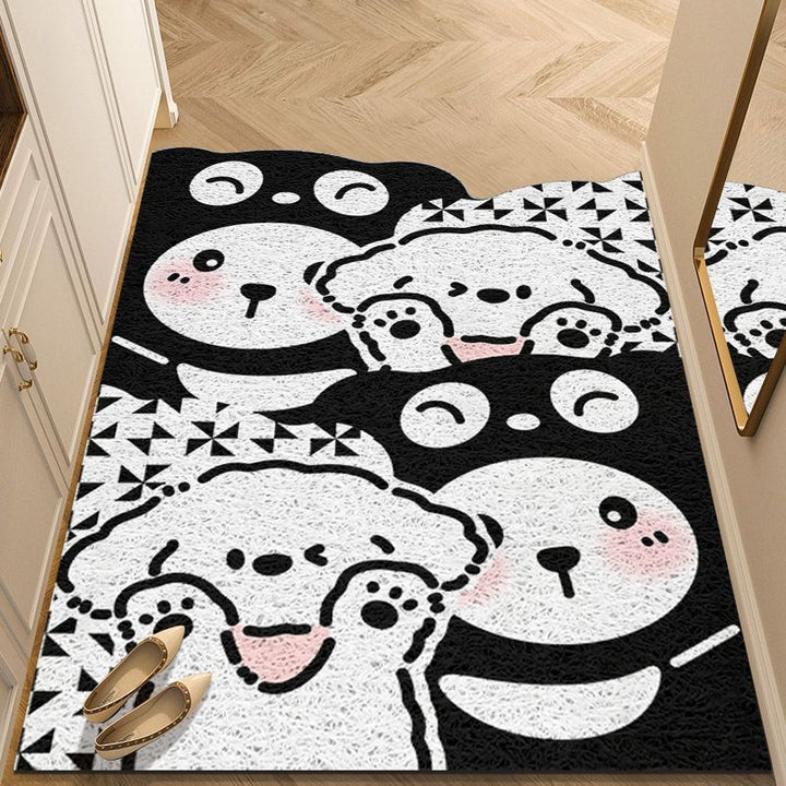 Artistiek Bloemrijk Patroon Entrance Mat
